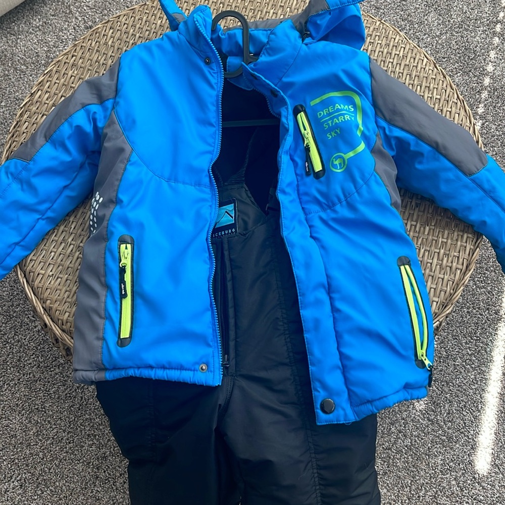 Kids ski bib & jacket size 7 boys